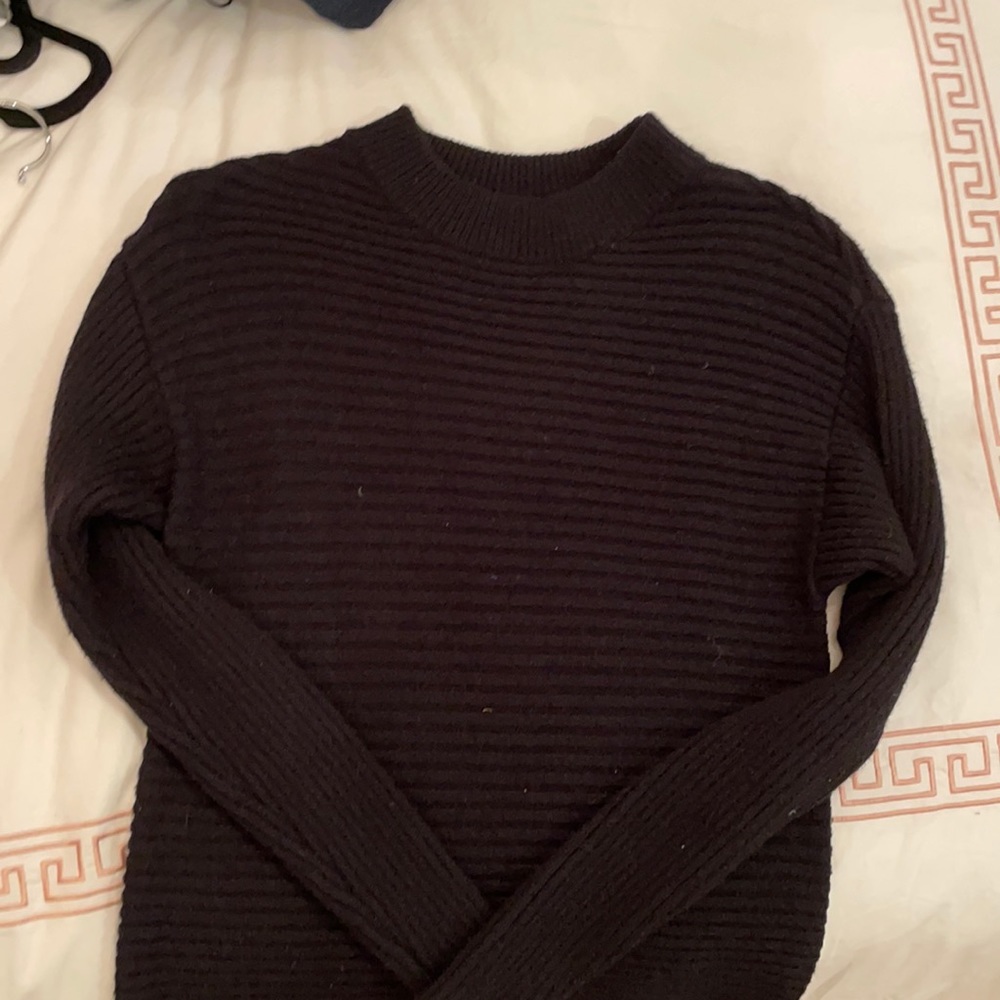 Black high neck sweater